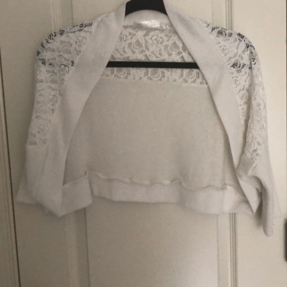 floral white shawl